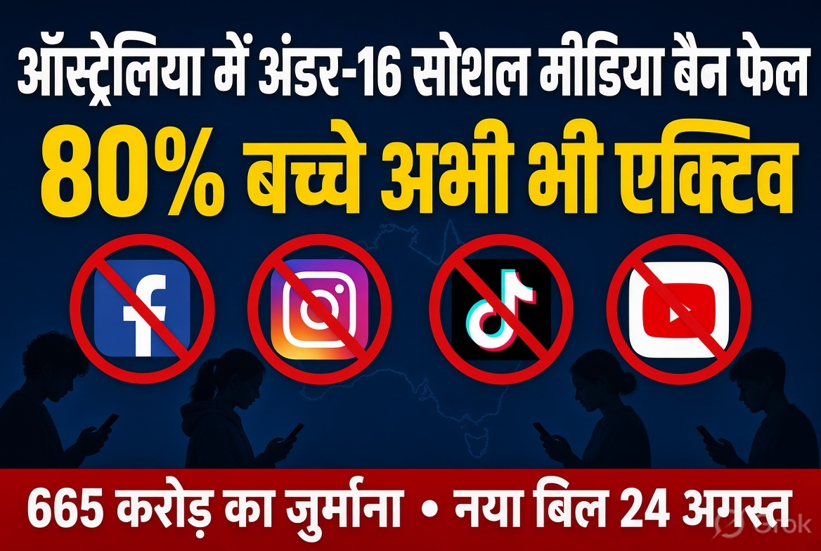 ऑस्ट्रेलिया : सोशल मीडिया बैन फेल