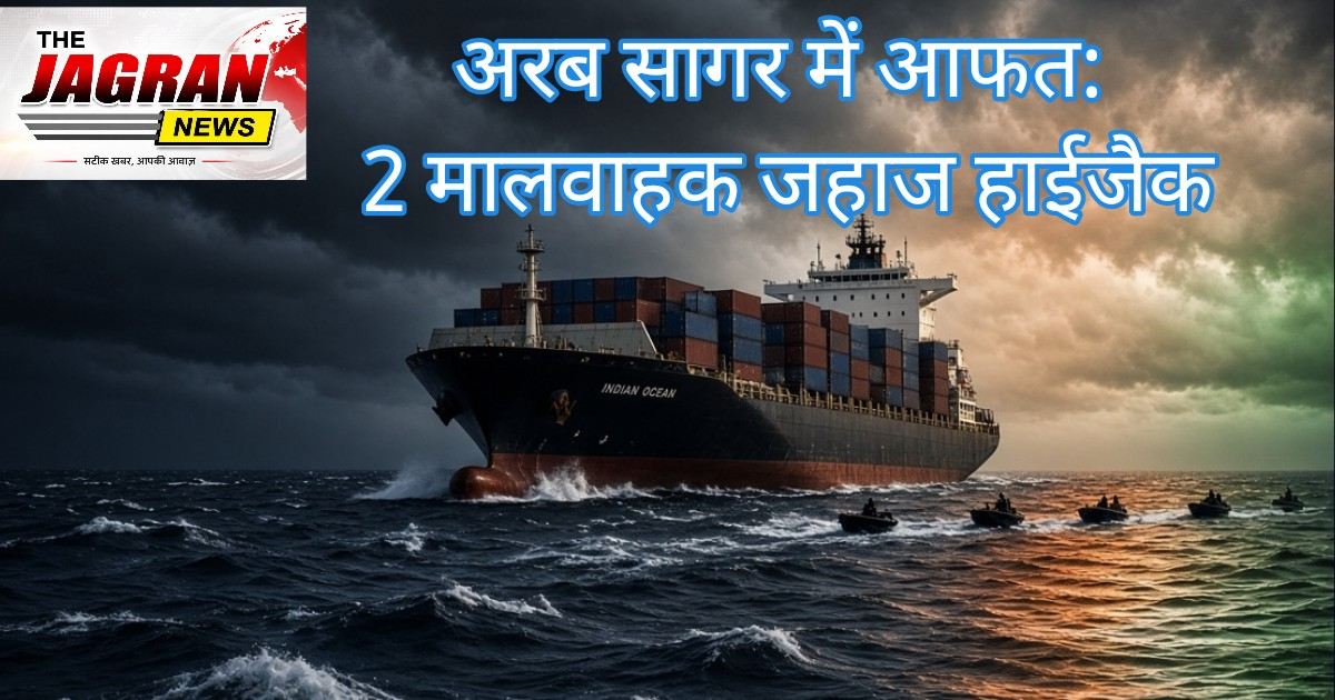 अरब सागर में आफत: 2 मालवाहक जहाज हाईजैक