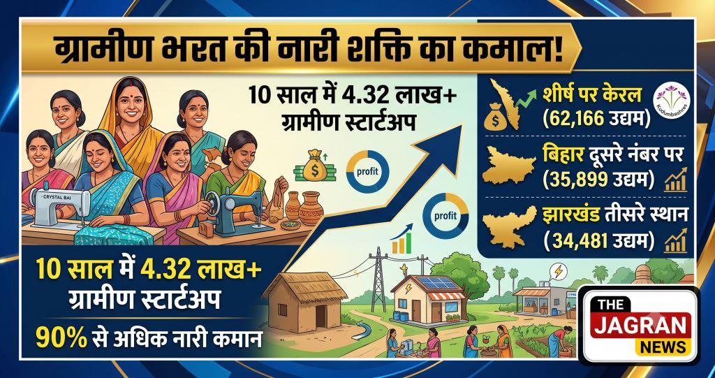 ग्रामीण भारत की नारी शक्ति का कमाल: 10 साल में खड़े हुए 4.32 लाख से ज्यादा स्टार्टअप