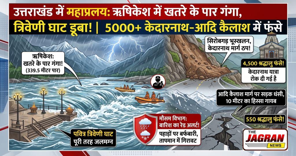उत्तराखंड में कुदरत का कोहराम