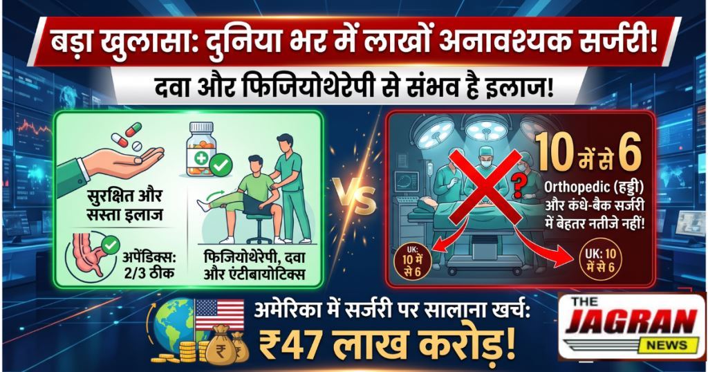 दुनिया भर में बिना जरूरत हो रहीं लाखों सर्जरी: दवा और फिजियोथेरेपी से संभव है इलाज, अमेरिका में सालाना खर्च हो रहे 47 लाख करोड़