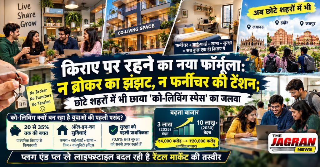 किराए पर रहने का नया फॉर्मूला: न ब्रोकर का झंझट, न फर्नीचर की टेंशन; छोटे शहरों में भी छाया 'को-लिविंग स्पेस' का जलवा