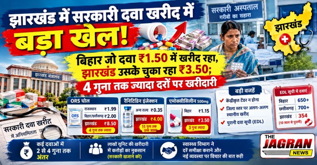 झारखंड में सरकारी दवा खरीद में बड़ा घोटाला !!