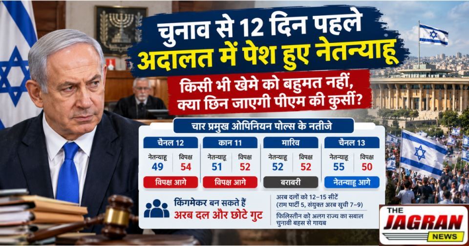 चुनाव से 12 दिन पहले अदालत में पेश हुए नेतन्याहू