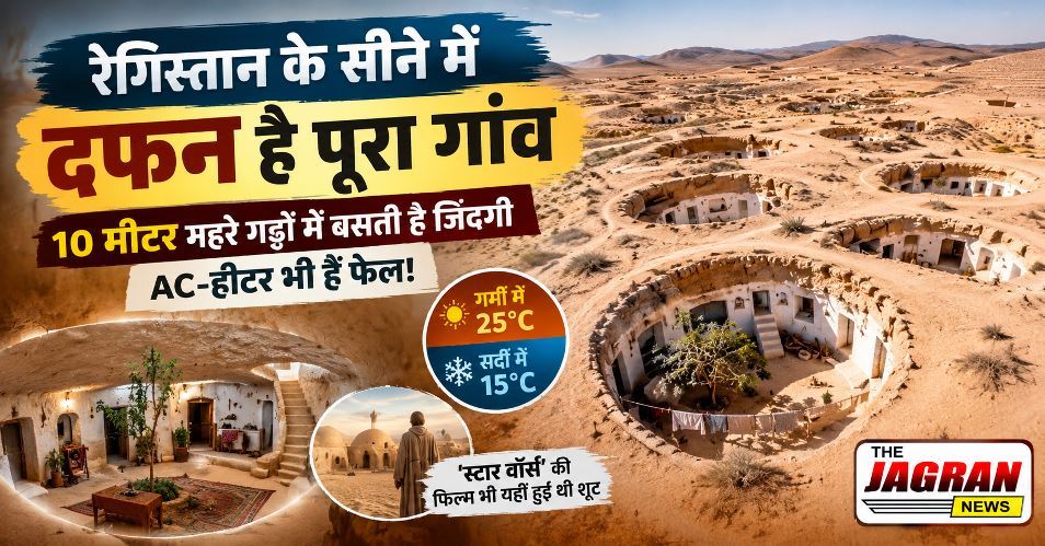 रेगिस्तान के सीने में दफन गांव: जमीन के 10 मीटर नीचे बसती है जिंदगी